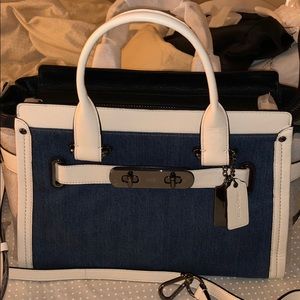 Coach Authentic Swagger DENIM HANDBAG NWT.
